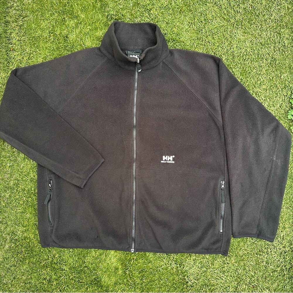 Vintage Helly Hansen Big Spell Out Gorpcore Outdoor Full Zip Fleece Jacket XL